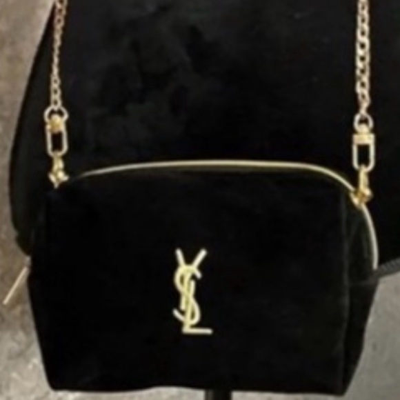 Yves Saint Laurent Handbags - Yves Saint Laurent Black cosmetic Crossbody Bag with chain strap